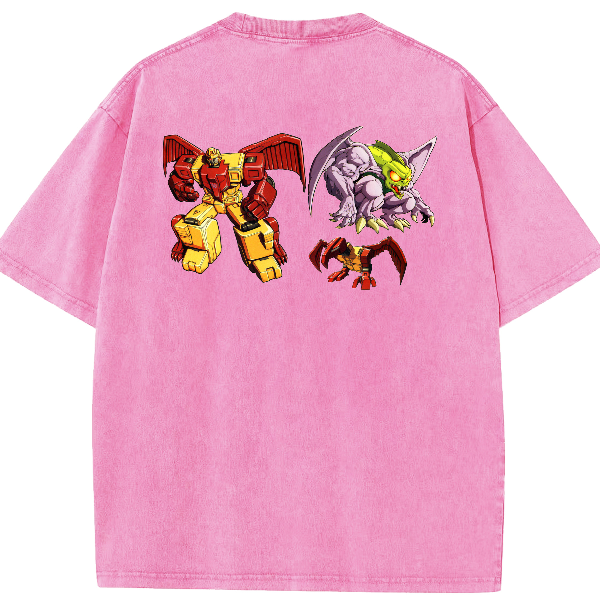 （画像用）  綿100% ヴィンテージ風 半袖Tシャツ（背面プリント）